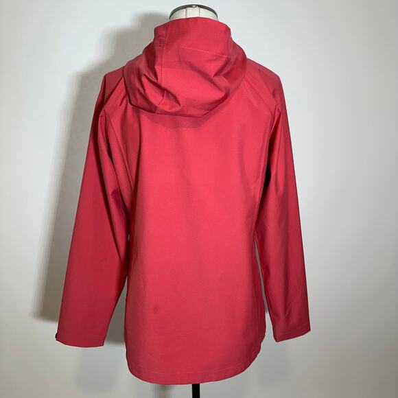 32 Degrees Paradise Pink Hooded Water Resistant Raincoat Rain Coat Zip Womens XS - Picture 4 of 12